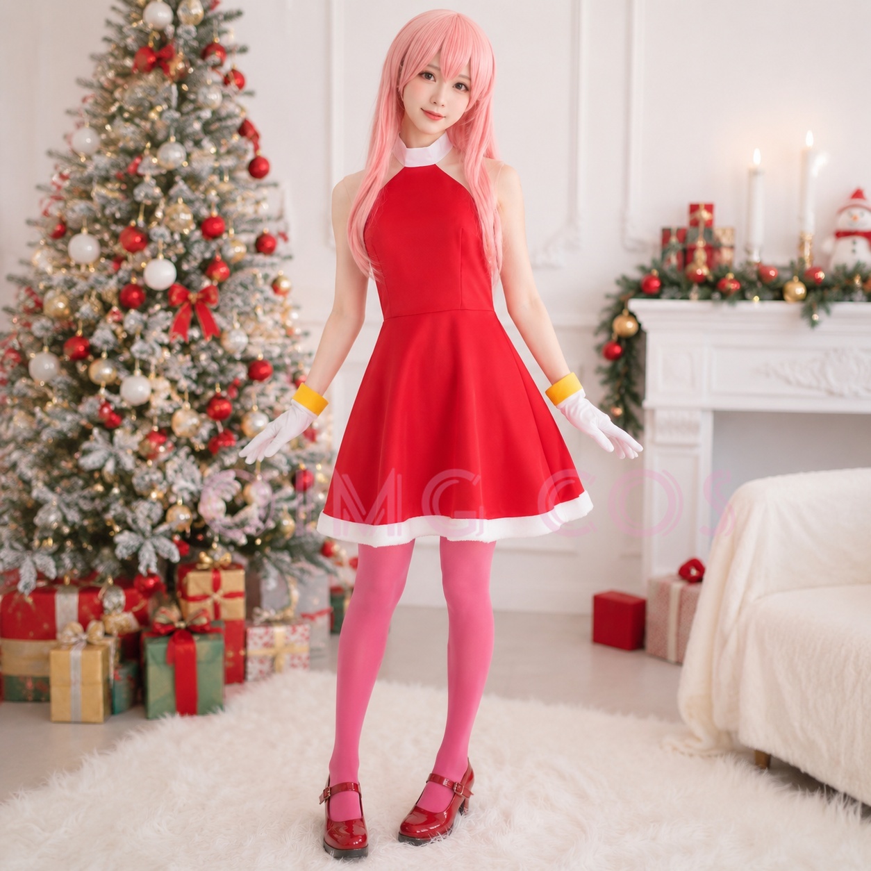 Party Games Carnival - Kostum Cosplay Amy Rose Seragam Karnaval