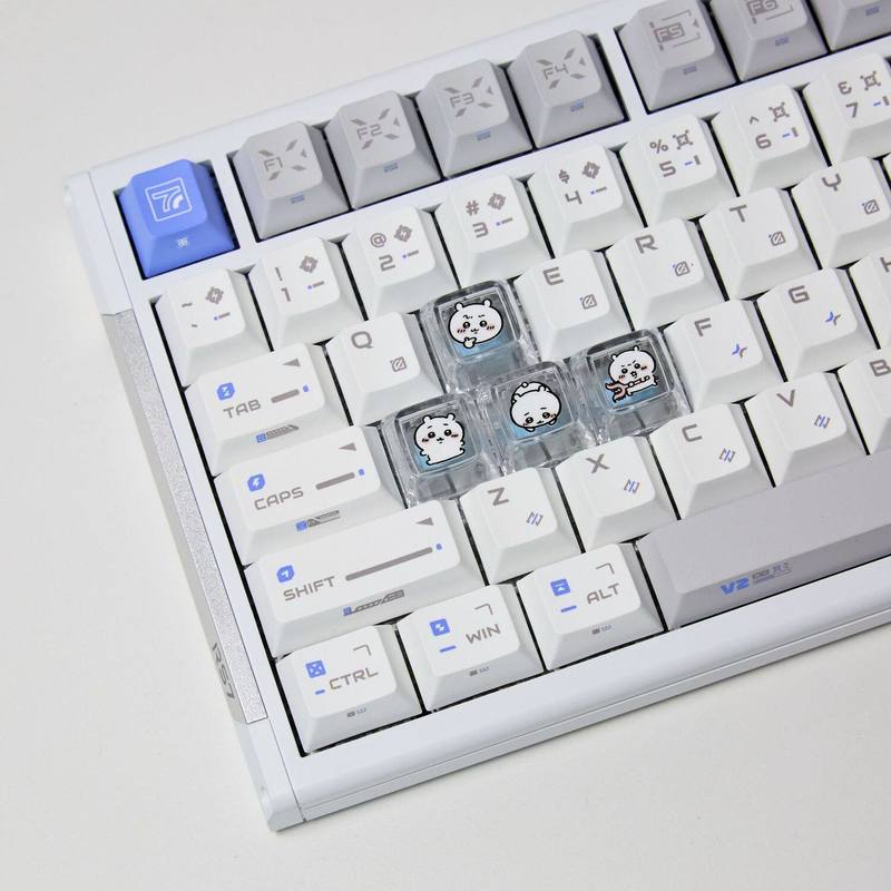 Party Games Pc - Chiikawa 4 Buah Keycap Transparan Buatan