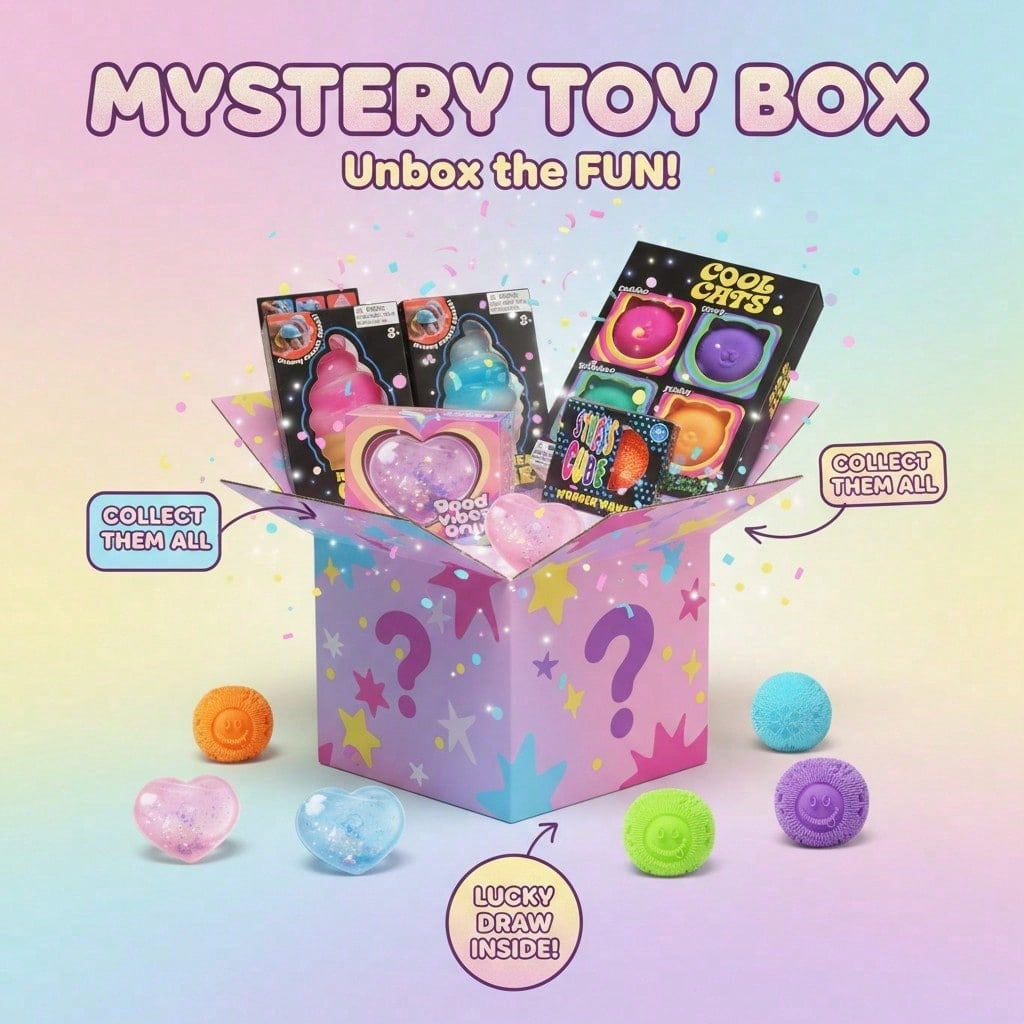 100+Pcs Seri Kotak Kejutan Squ - Party Games Gifts ulasan dan harga