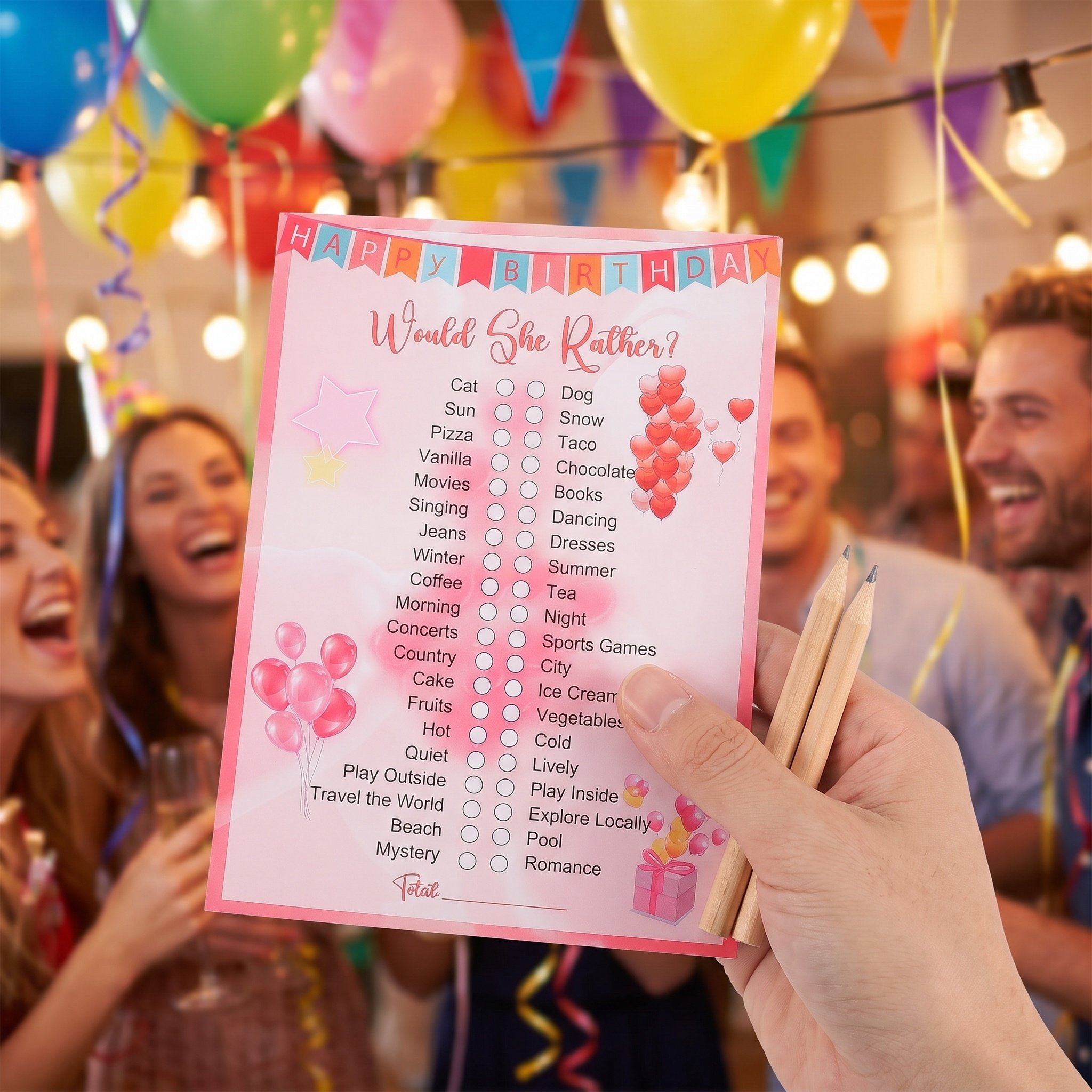 1 Set Kartu Ulang Tahun untuk  - Party Games Quiz Questions ulasan dan harga