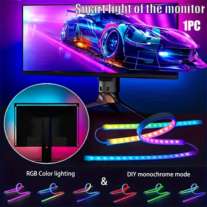 Lampu Gaming RGB Strip Lampu L - Party Games Pc ulasan dan harga